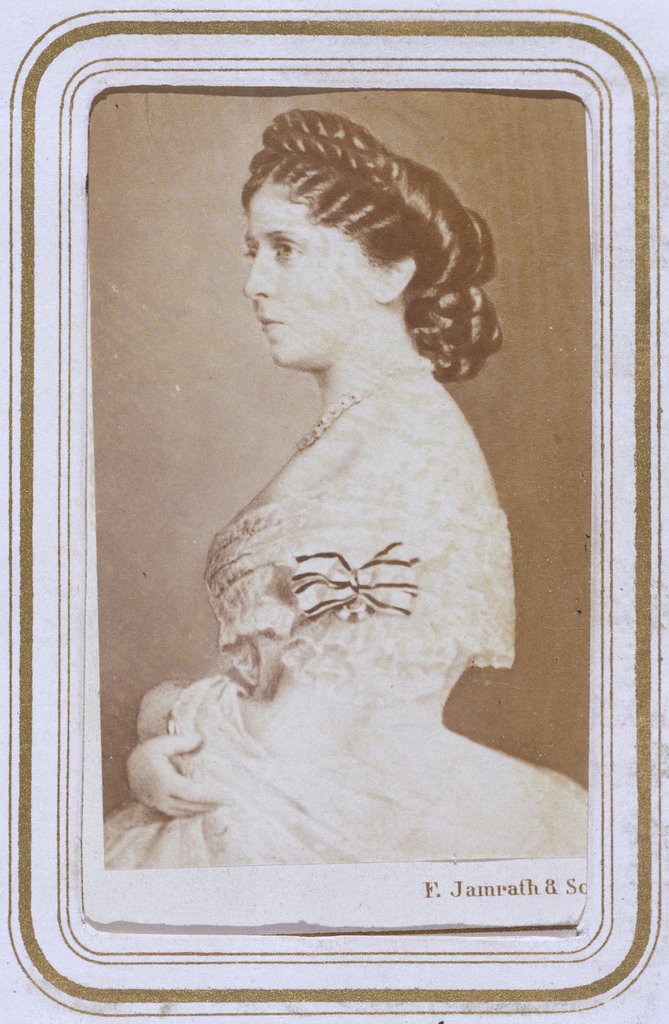 Detail of Augusta, Empress of Germany and Queen of Prussia by F. Jamrath & Sons