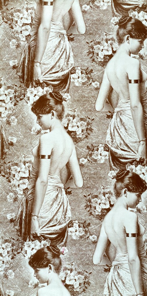 Detail of Wallpaper. US, 19-20th century by Unknown