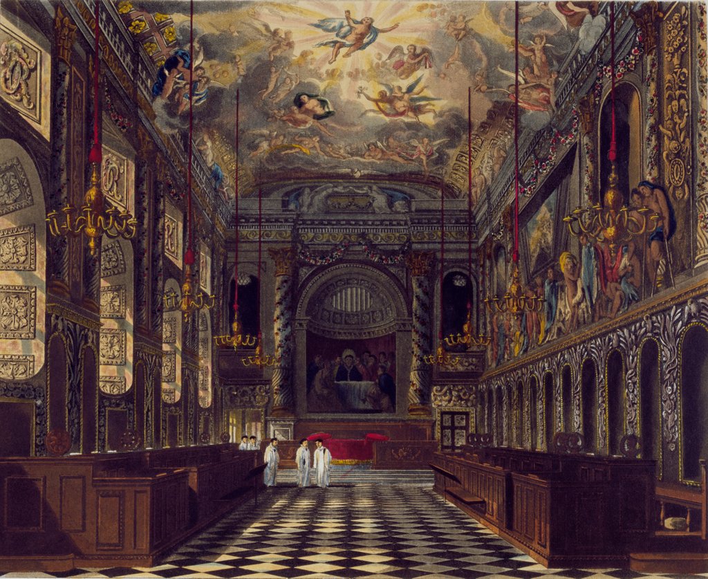 Detail of The Royal Chapel at Windsor Castle by Anonymous