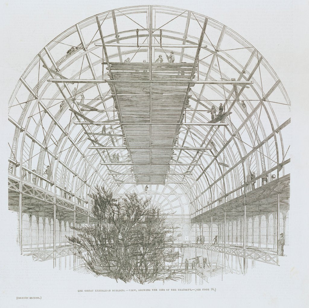 Detail of Ribs of the Transept of the Great Exhibition Building. England, 1851 by Anonymous