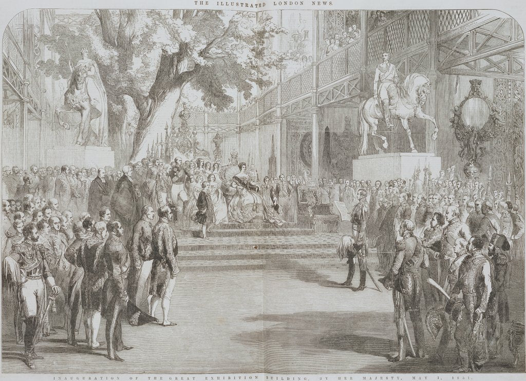 Detail of Inauguration of the Great Exhibition Building. England, 1851 by Anonymous