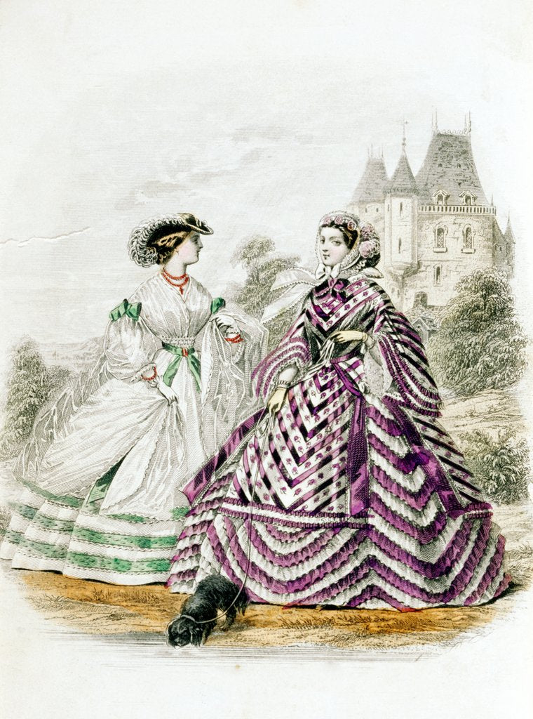 Detail of Fashions designed for The English Woman's Domestic Magazine by Anonymous