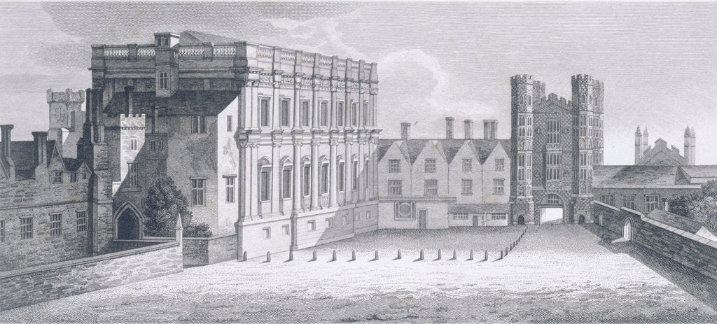 Detail of The Palace of Whitehall. London, England, 1809 by Unknown