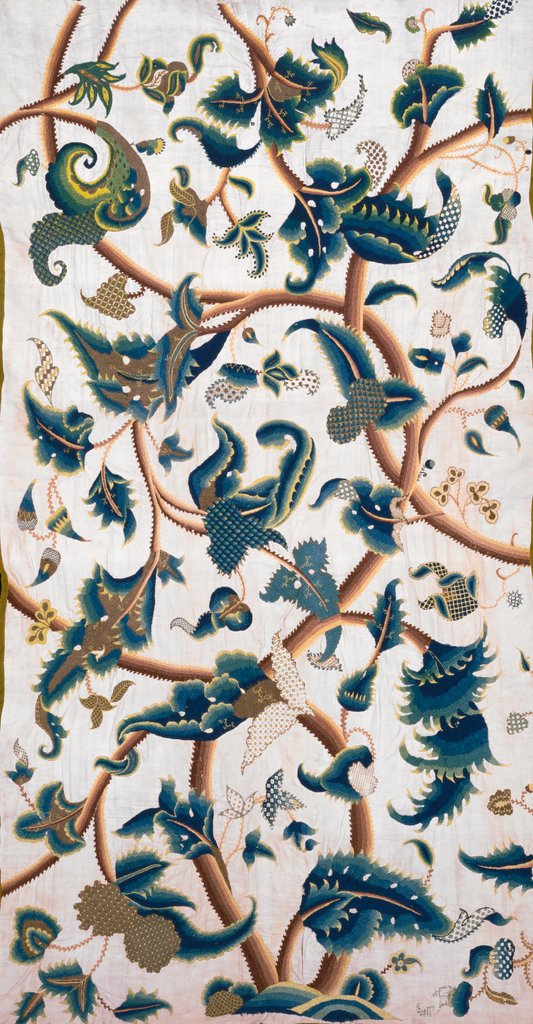 Detail of Curtain. Suffolk, England, early 18th century by Unknown