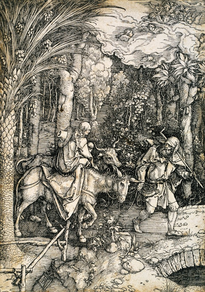 Detail of The Flight into Egypt by Albrecht Dürer