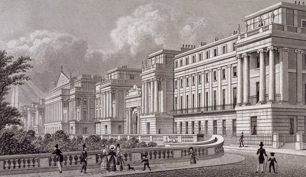 Detail of Cumberland Terrace, Regent's Park by Thomas Hosmer Shepherd