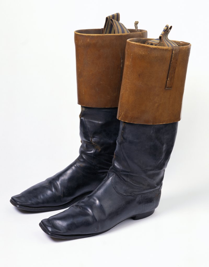 Detail of Pair of Top Boots. Great Britain, 1840s. by Unknown