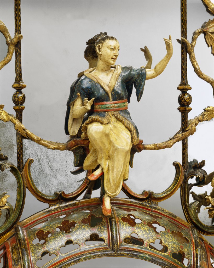 Detail of Chinese woman. London, England, mid-18th century by Unknown