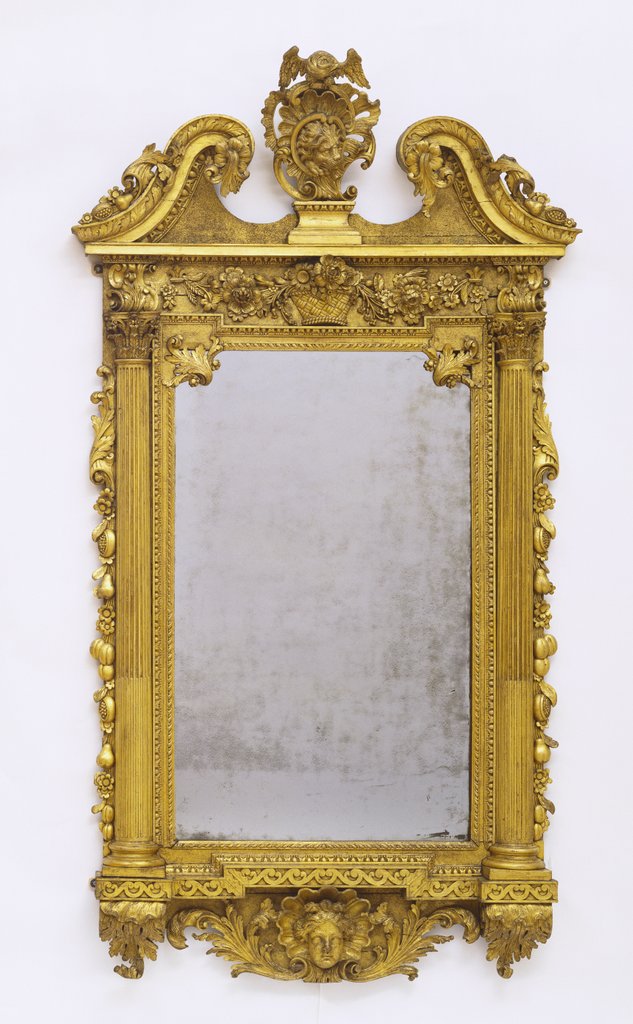 Detail of Mirror. Dublin, Ireland, mid-18th century by Francis Booker