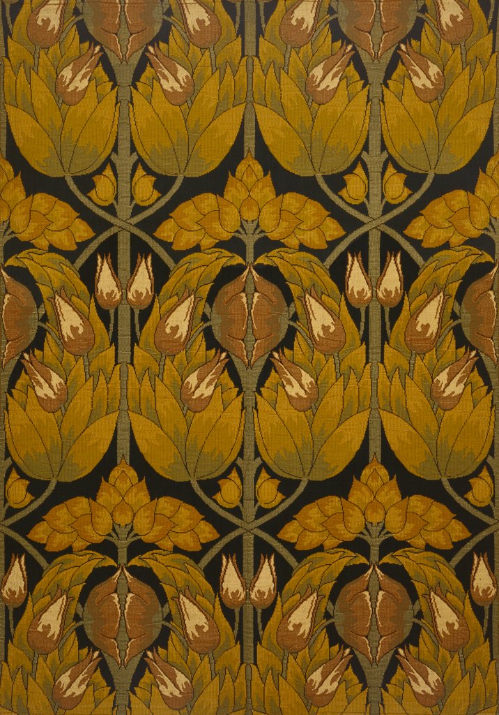 Detail of Omar furnishing fabric by Charles Harrison Townsend