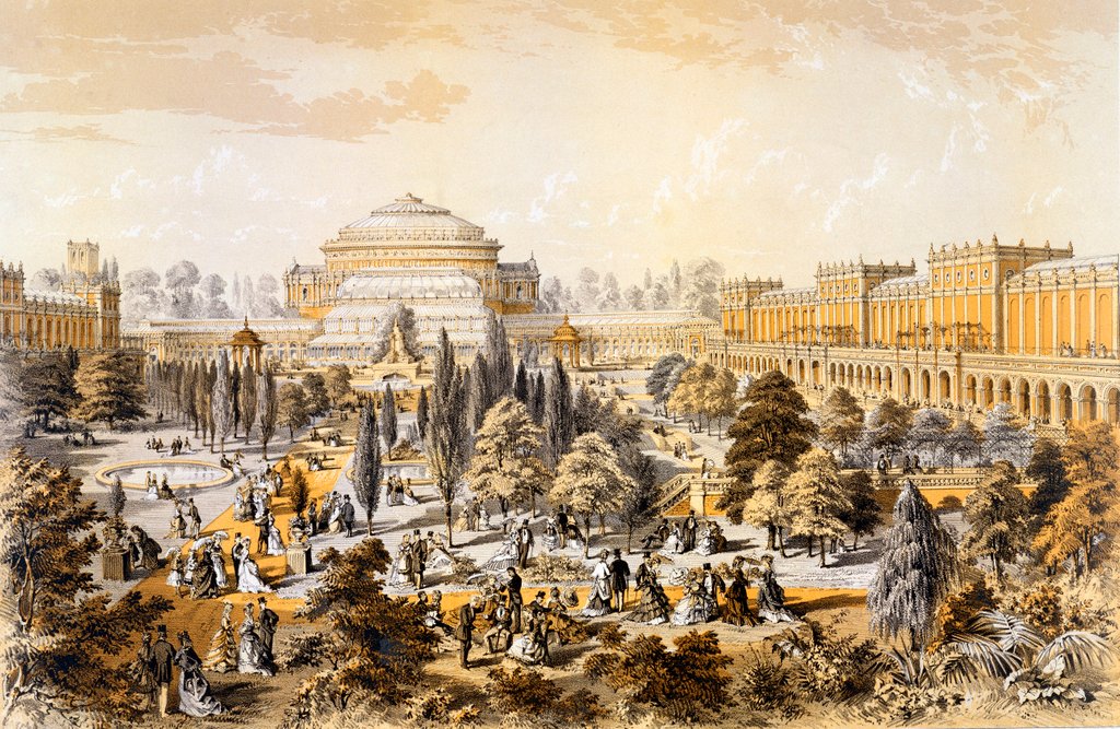 Detail of The Royal Albert Hall and The Horticultural Gardens by Unknown