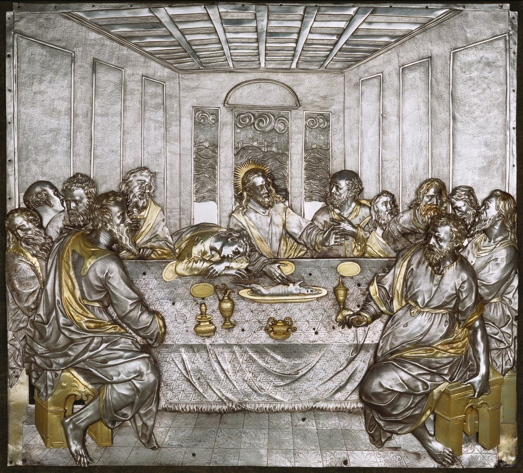Detail of The Last Supper by Matthaüs Wallbaum