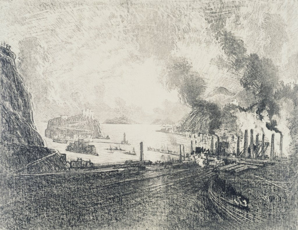 Detail of The New Bay of Baiae by Joseph Pennell & F. Vincent Brooks