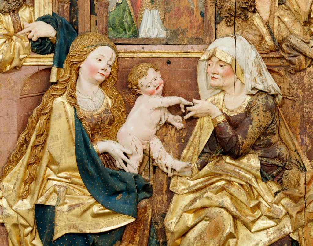 Detail of The Boppard Altarpiece, detail. Rhenish, Germany, early 16th century by Unknown