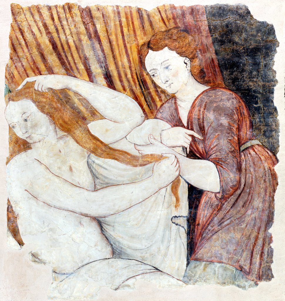 Detail of Psyche at Her Toilet by Lucas d'Heere