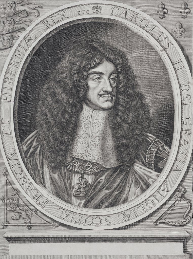 Detail of Charles II by William Faithorne