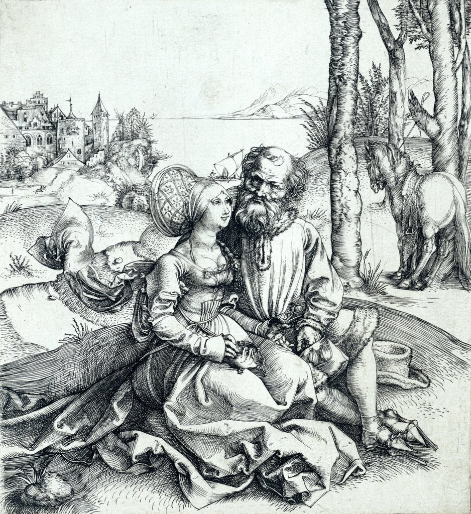 Detail of The Ill Assorted Couple by Albrecht Dürer