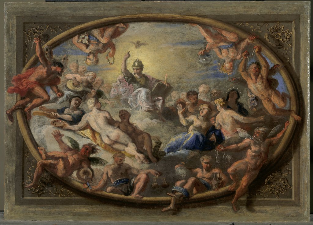 Detail of Design for the Banqueting House, Hampton Court by Antonio Verrio