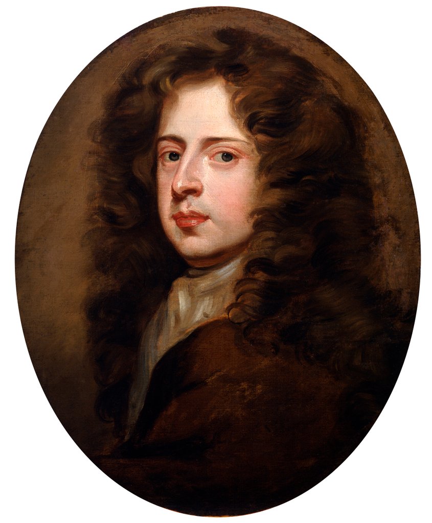 Detail of Self Portrait by Godfrey Kneller