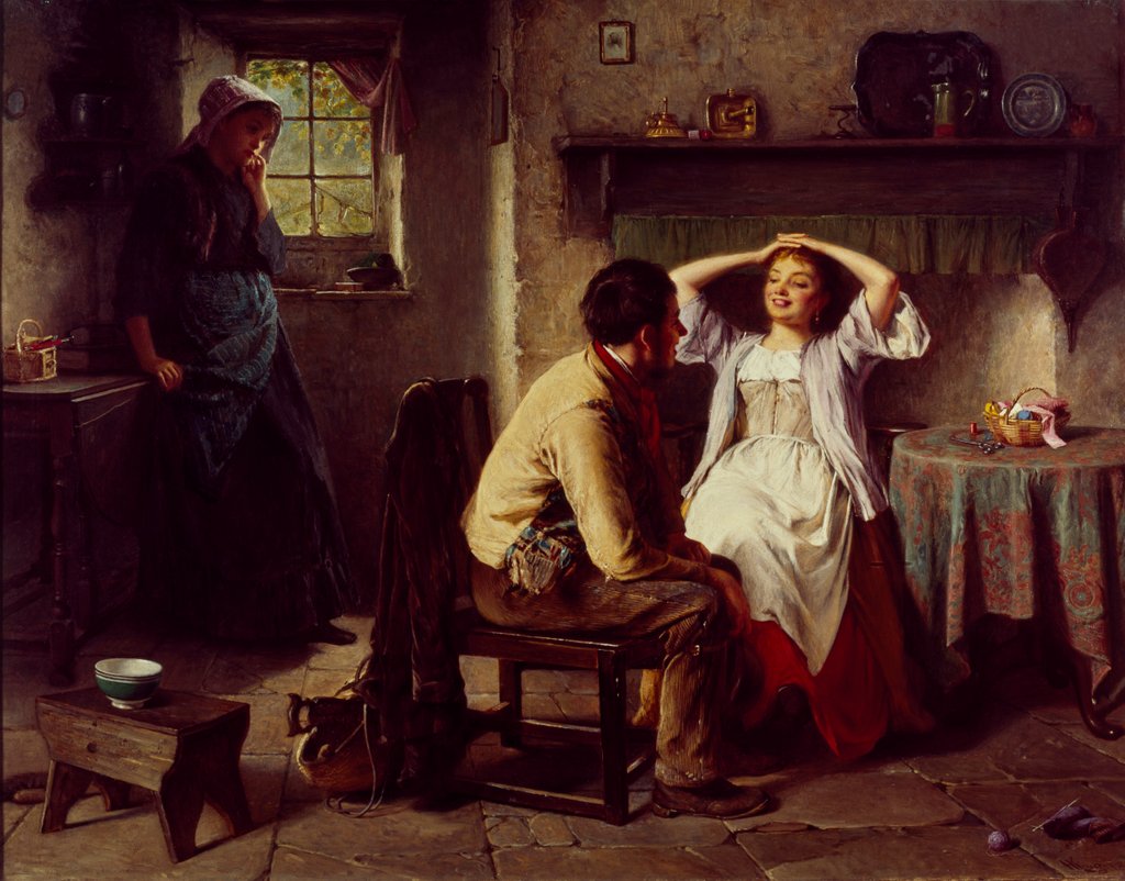 Detail of Jealousy and Flirtation by Haynes King