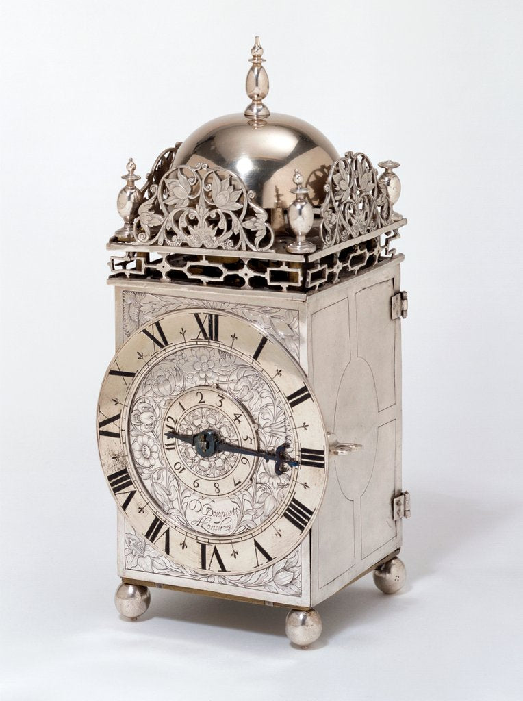 Detail of Lantern clock by David Bouquet