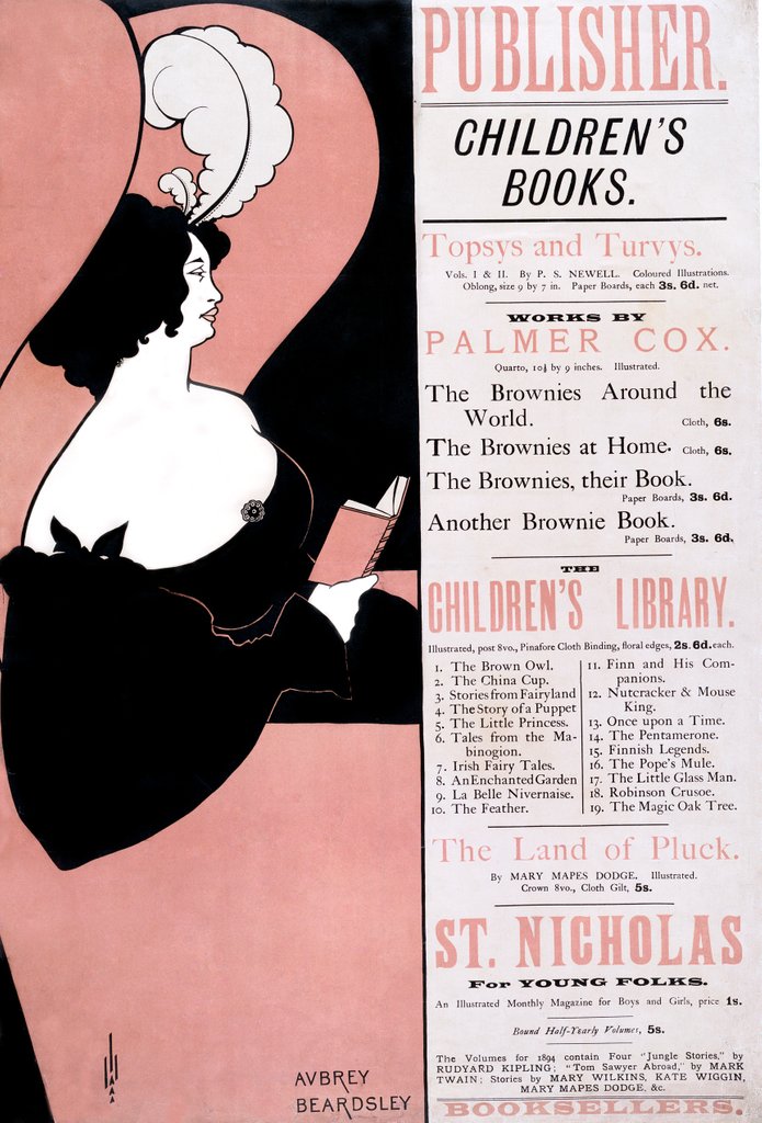 Detail of Poster by Aubrey Vincent Beardsley