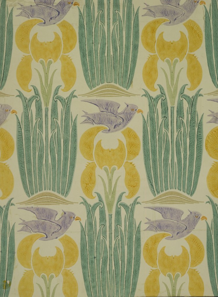 Detail of The Xipon wallpaper by Charles Francis Annesley Voysey
