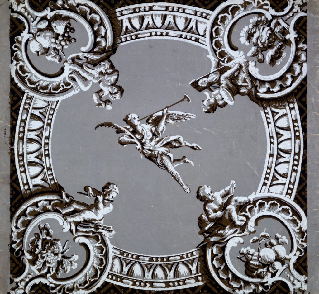 Detail of Ceiling Paper by Unknown