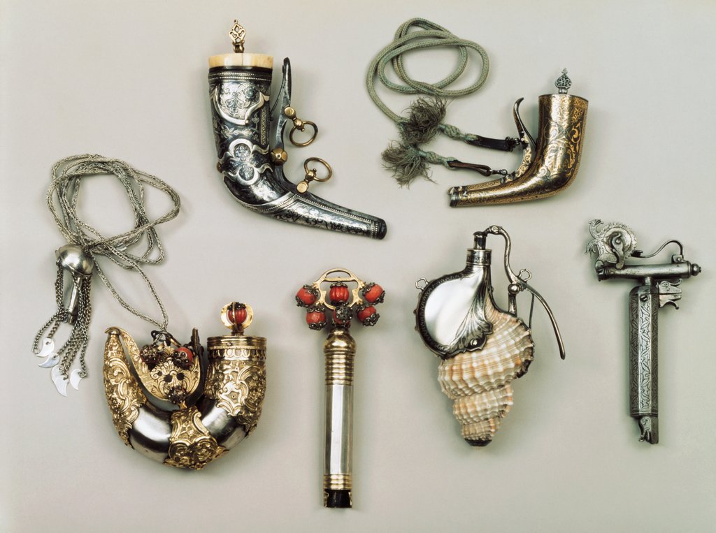 Detail of Powder flasks. Turkey, 18th century by Unknown
