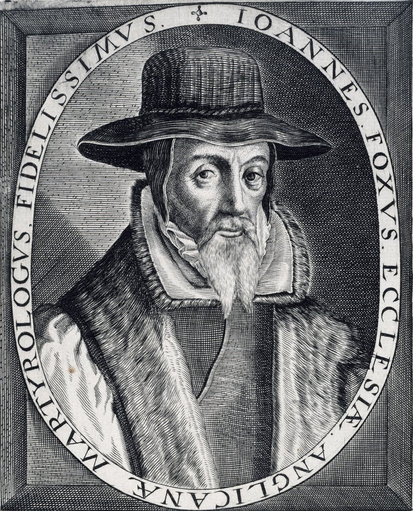 Detail of John Foxe by Martin Droeshout