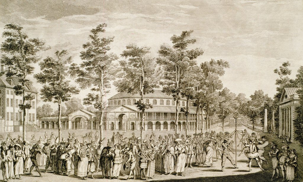 Detail of The Rotundo House & Gardens at Ranelagh by Nathaniel Parr