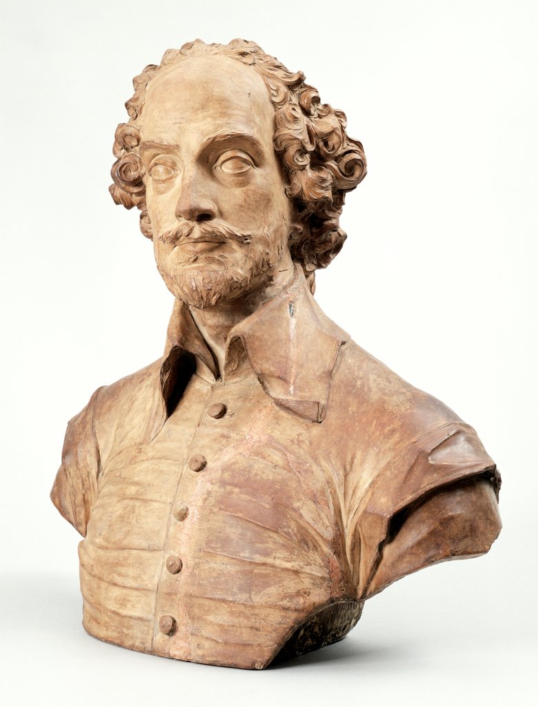 Detail of William Shakespeare by John Michael Rysbrack