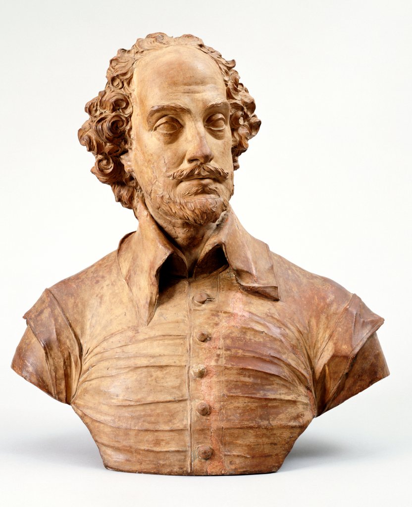 Detail of William Shakespeare by John Michael Rysbrack