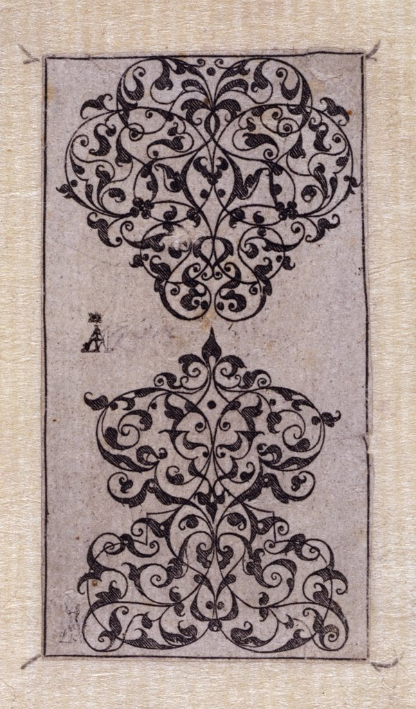 Detail of Moresque ornament design by Thomas Geminus
