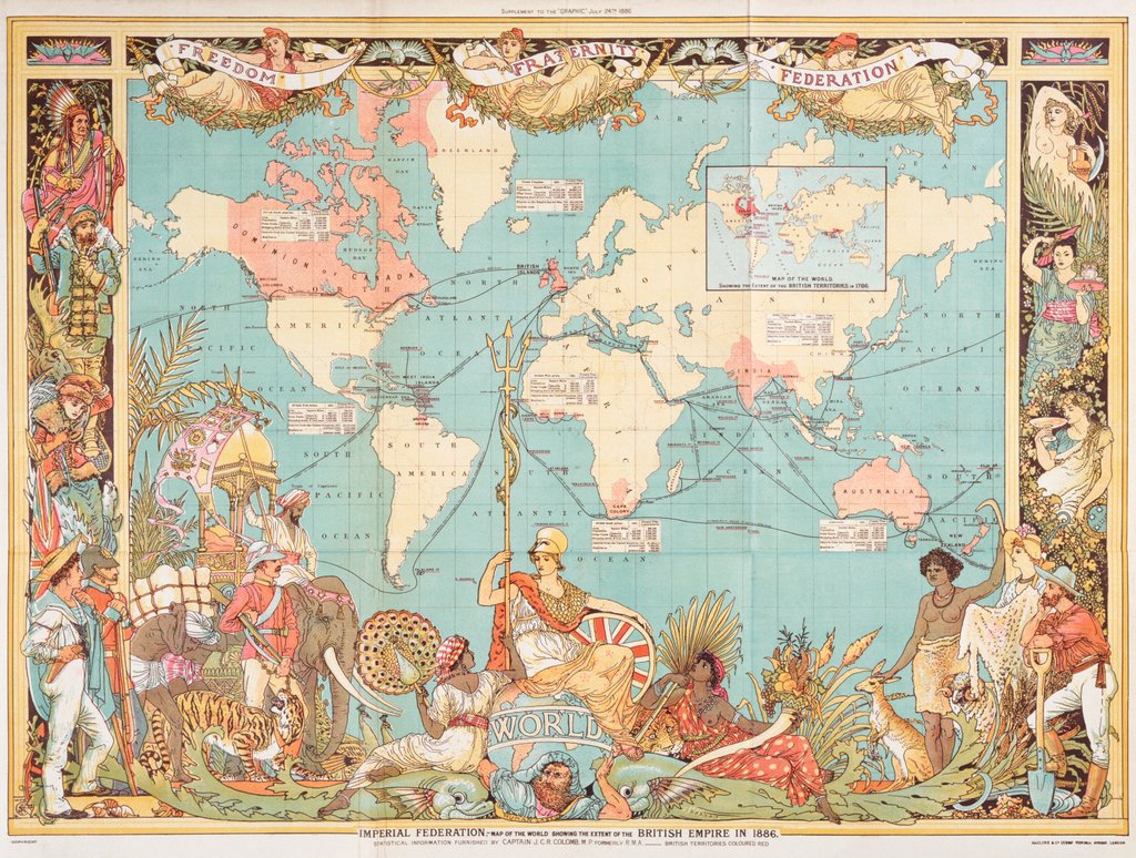 Detail of Imperial Federation World Map by Anonymous
