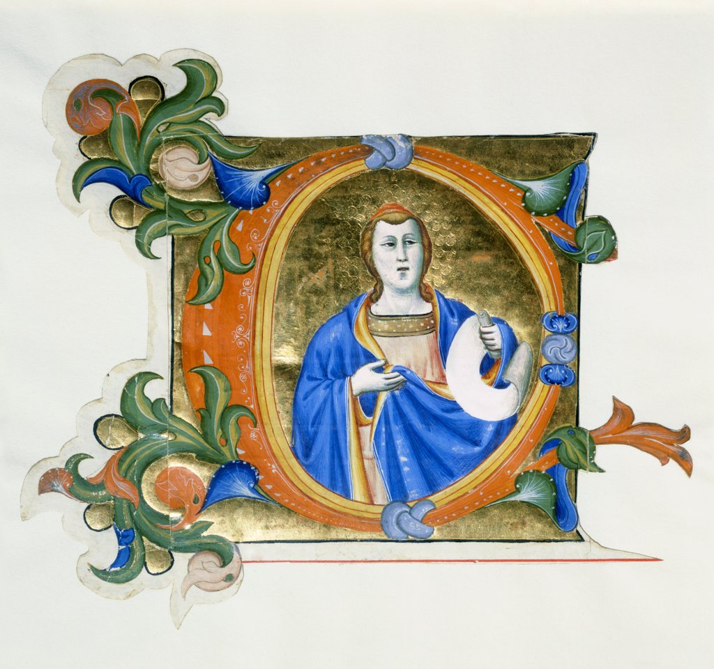 Detail of Initial C by Don Silvestro dei Gherarducci
