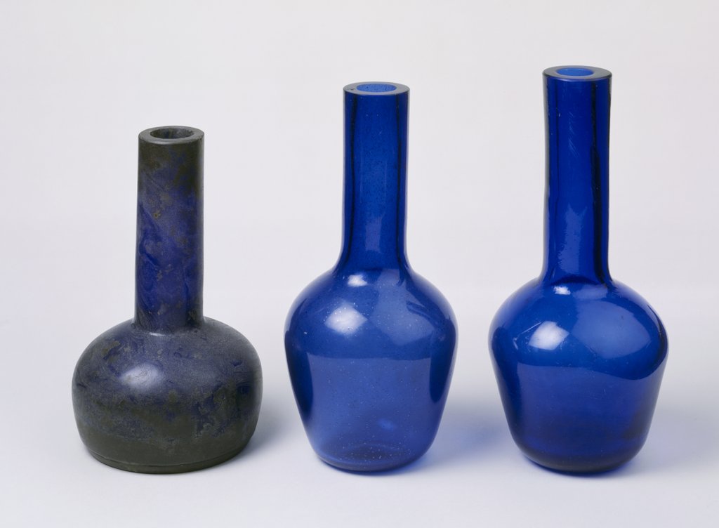 Detail of Glass bottles by Unknown