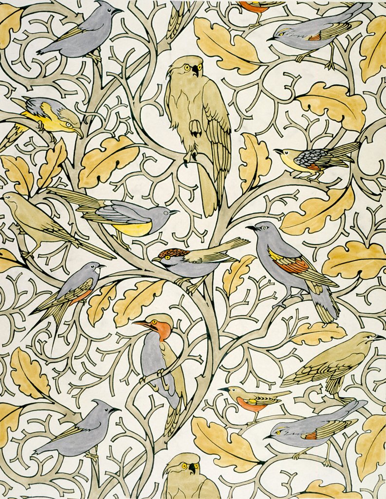 Detail of Wallpaper by Charles Francis Annesley Voysey