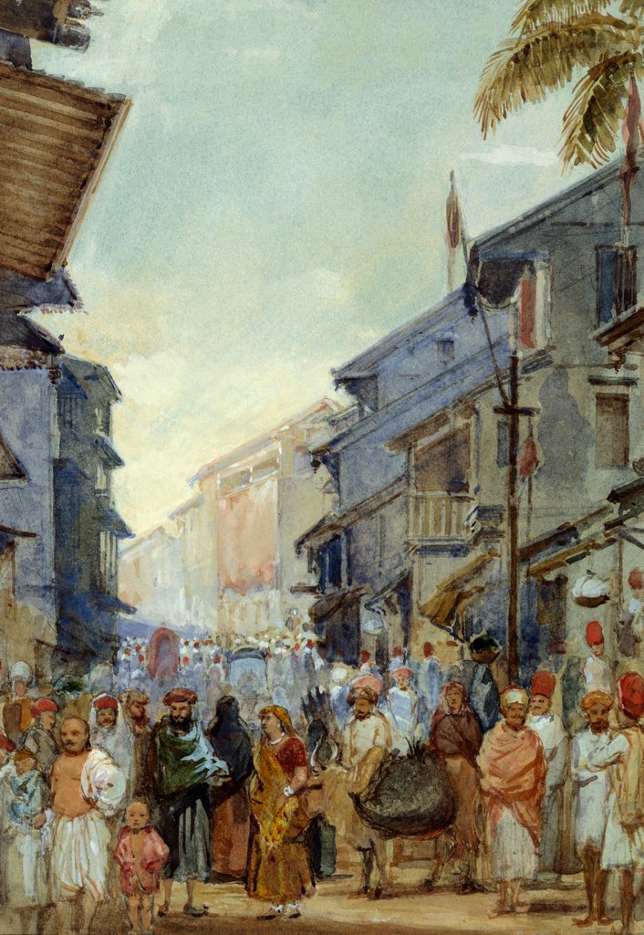 Detail of A Street Scene Sunrise by William Carpenter