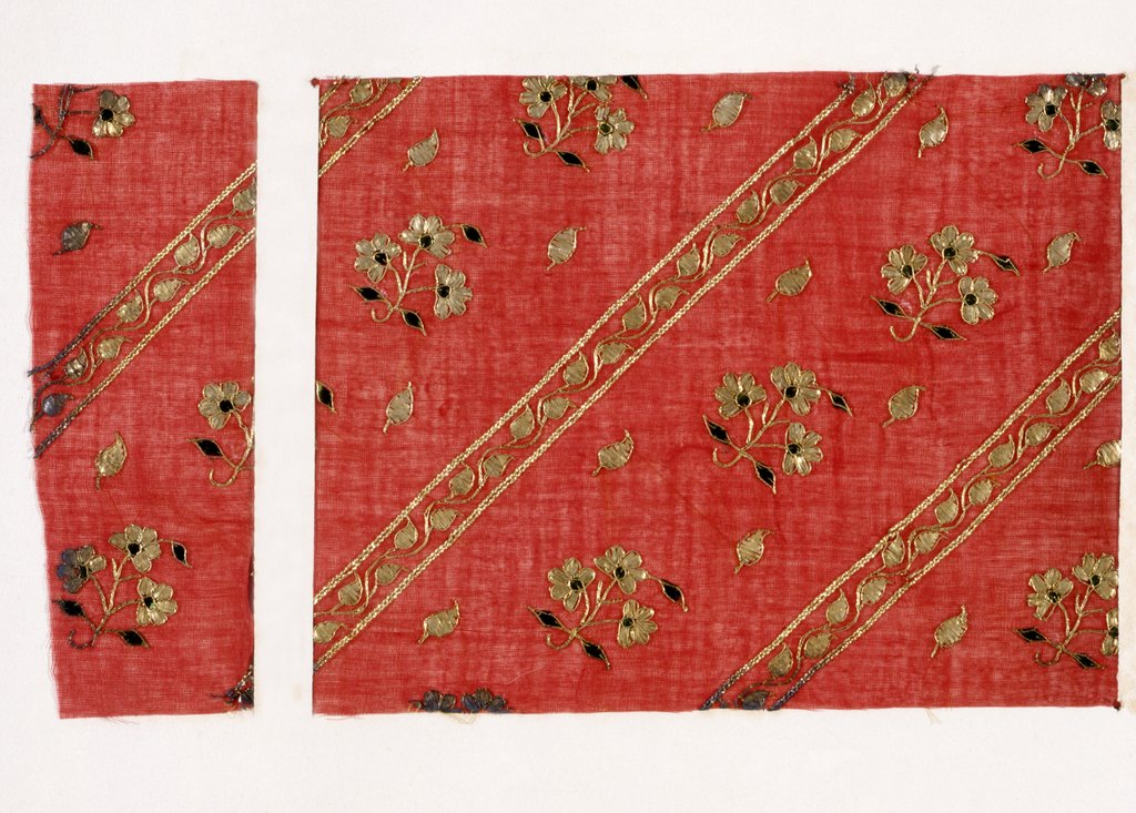 Detail of Textile sample by Anonymous