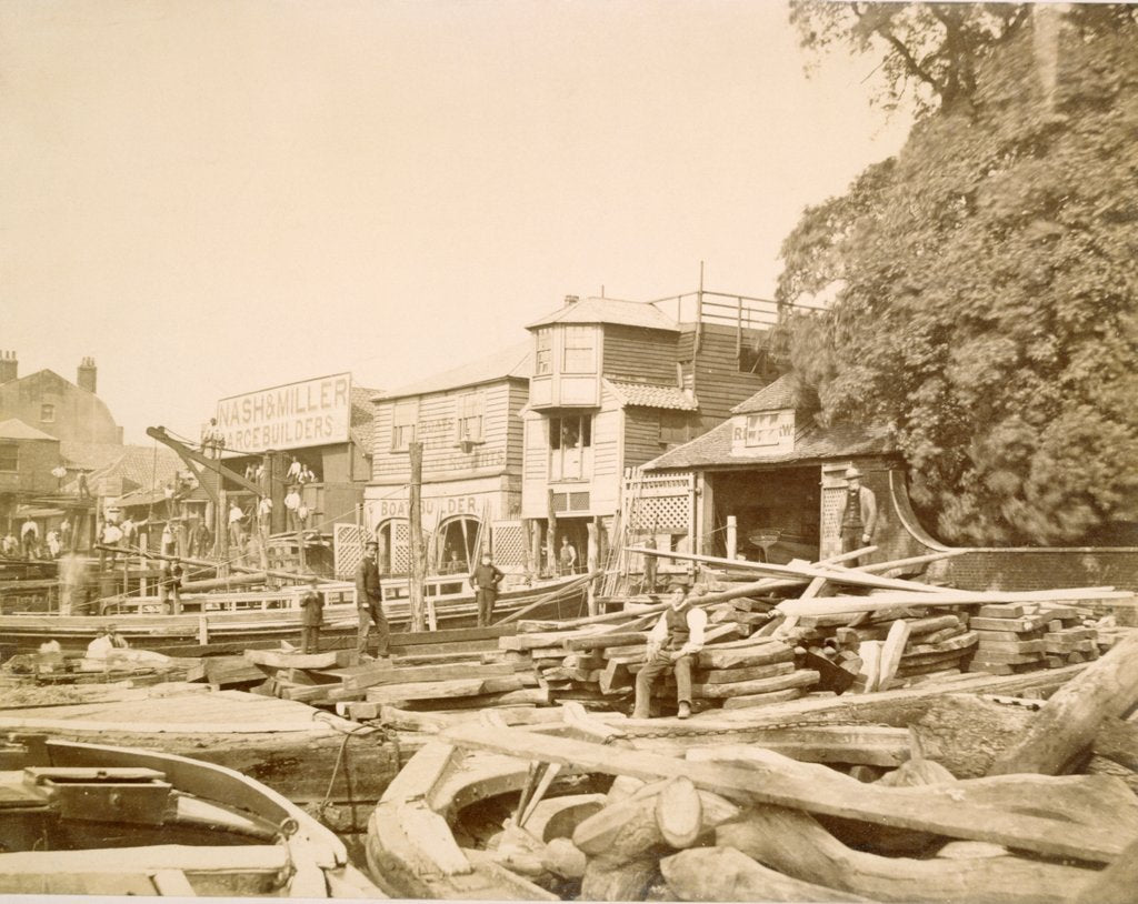 Detail of Nash & Miller Barge Builder by Unknown
