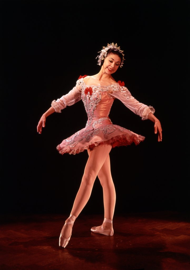Detail of Margot Fonteyn as Princess Aurora in Marius Petipa's ballet The Sleeping Beauty by Houston Rogers