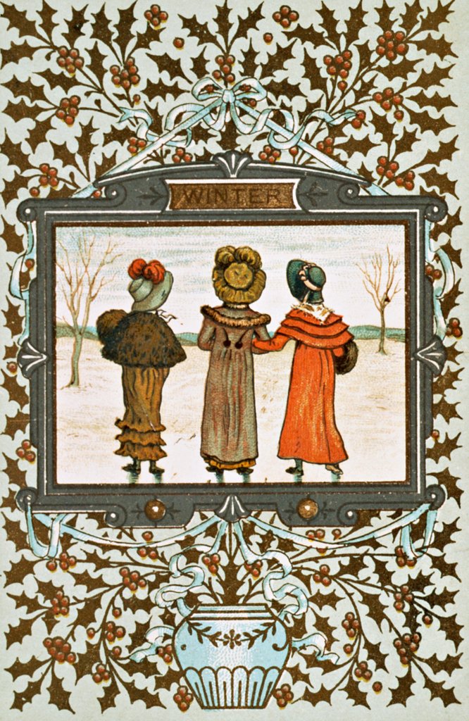 Detail of Christmas Card by Marcus Ward & Co.