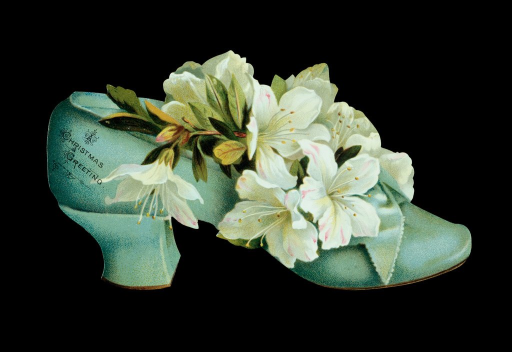 Detail of Christmas card. England, 19th century by Anonymous