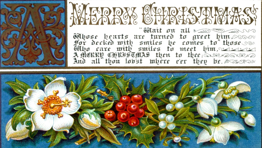 Detail of Christmas Card by C. Goodall & Son