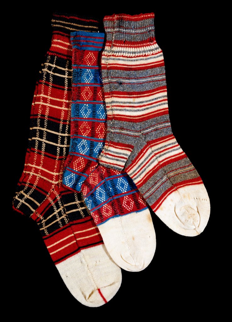 Detail of Group of children's single socks by W. H. Morley