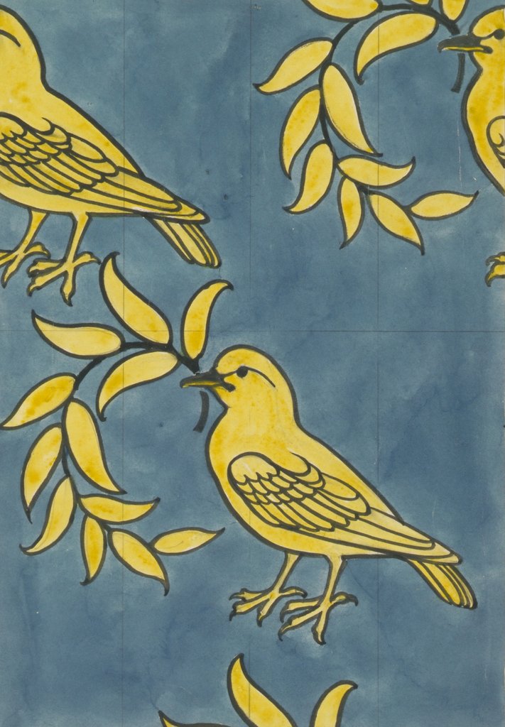 Detail of Textile Design by Charles Francis Annesley Voysey