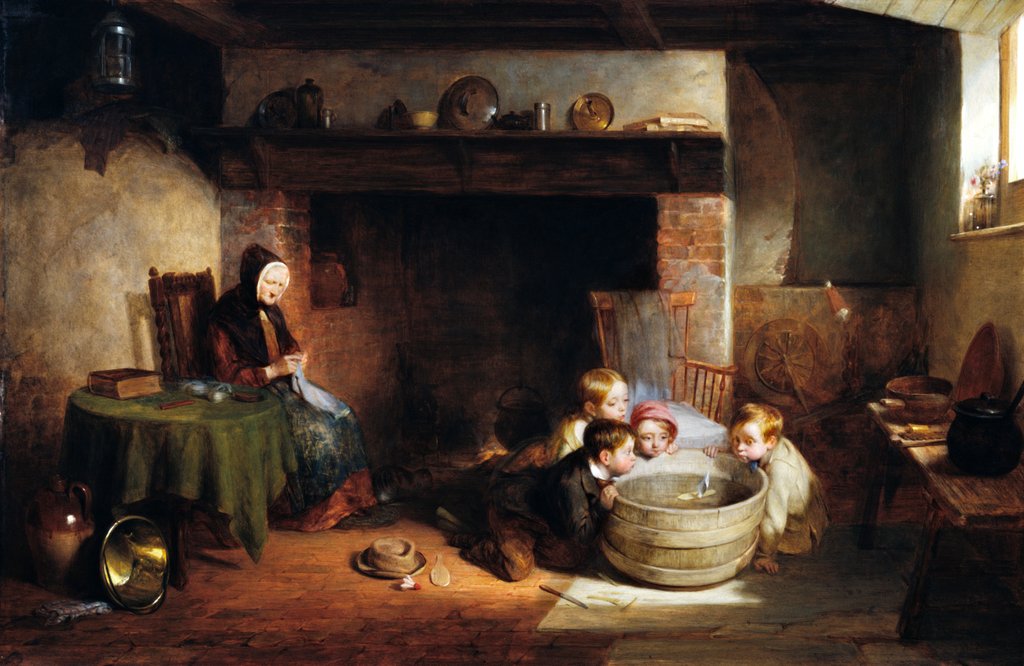 Detail of Contrary Winds by Thomas Webster