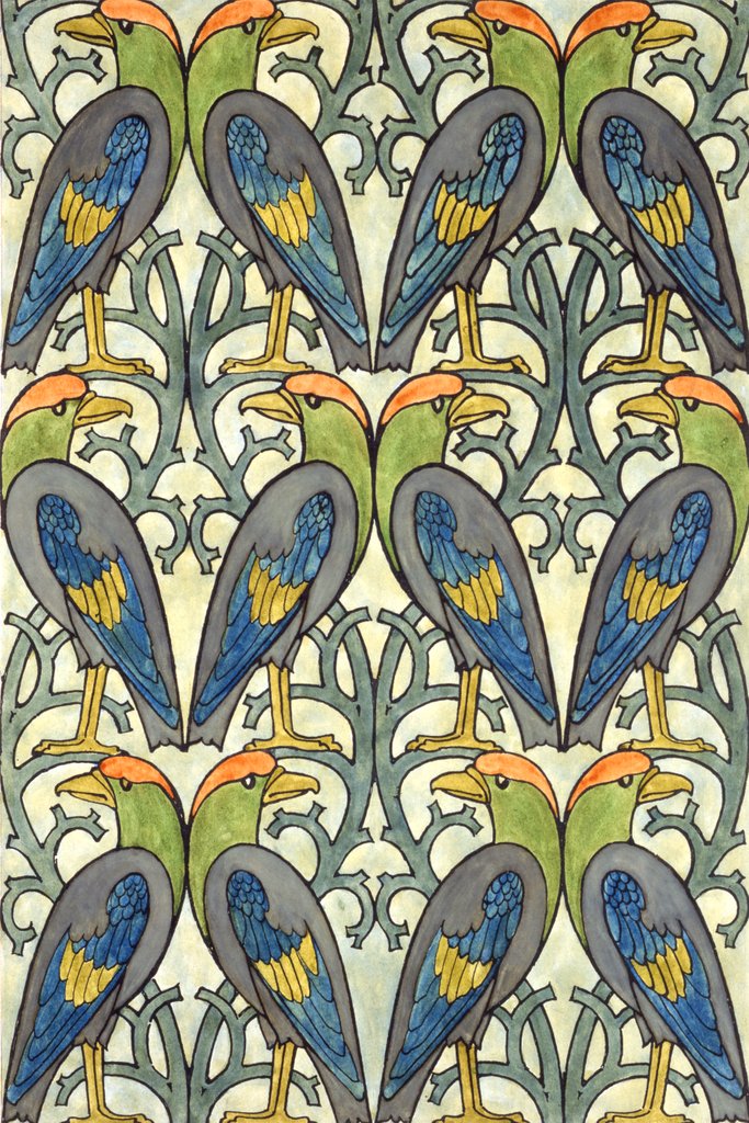 Detail of Eagles design by Charles Francis Annesley Voysey