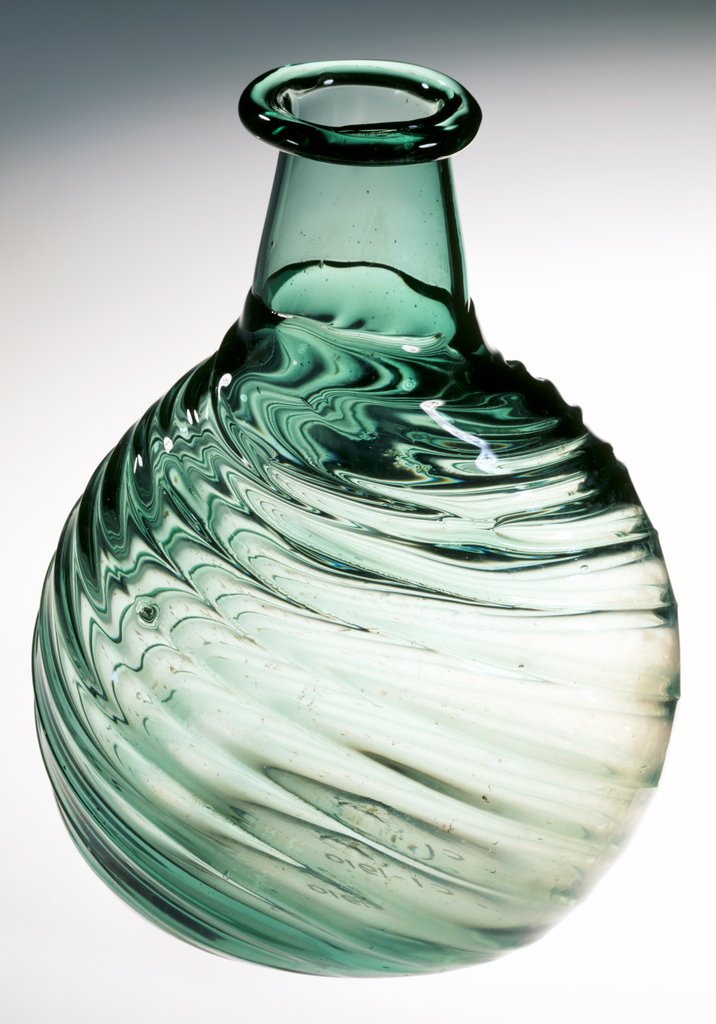 Detail of Green Glass Flask. England, 1580-1620 by Unknown